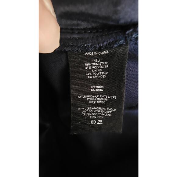 Theory Pavona Elevate Crepe Jumpsuit, Blue, Sexy V Neck, NYE Party, Sz 8 - Picture 5 of 11